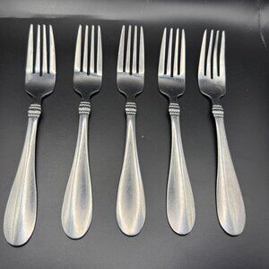 Oneida Avondale II 5 Piece Dinner Fork Silverware Set Replacements